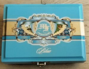 Beautiful Blue Upcycled Cigar Box